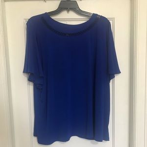 Liz Claiborne PLUS size 3x Blue Top